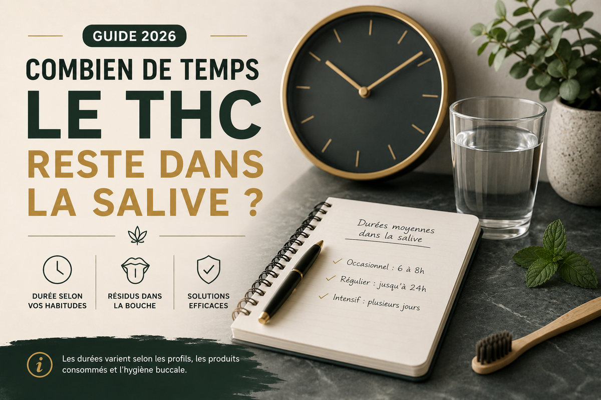 Combien de temps le THC reste dans la salive ? Test salivaire 2026