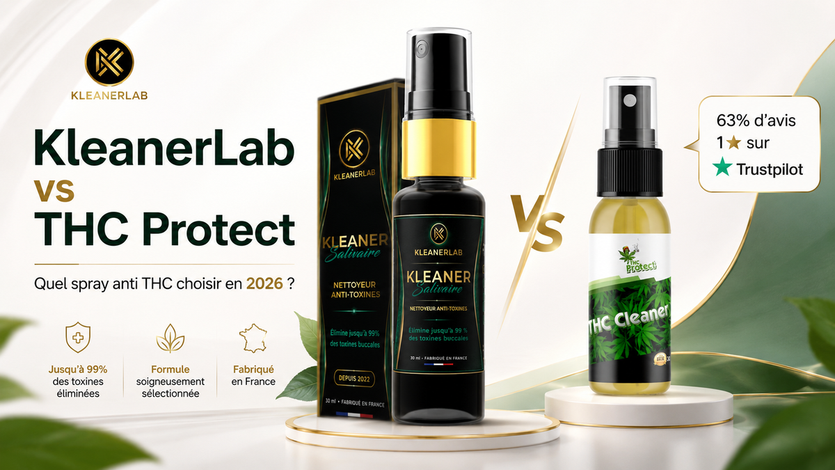 KleanerLab vs THC Protect : spray anti THC le plus efficace en 2026 ?