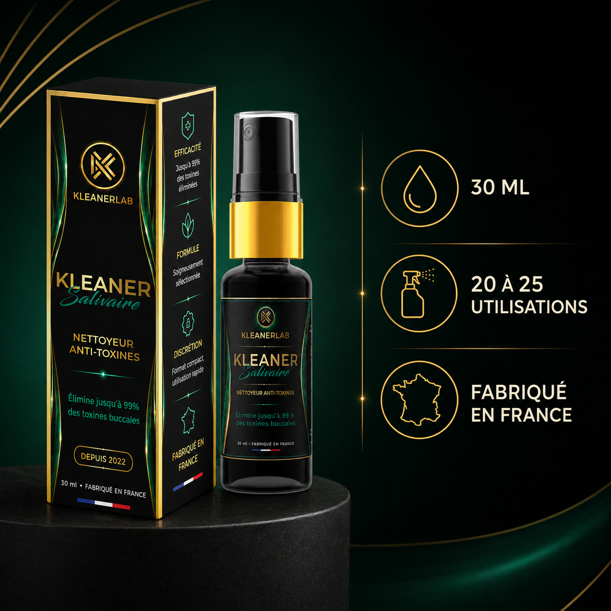 Spray Kleaner Anti THC Kleanerlab 30ml — Made in France