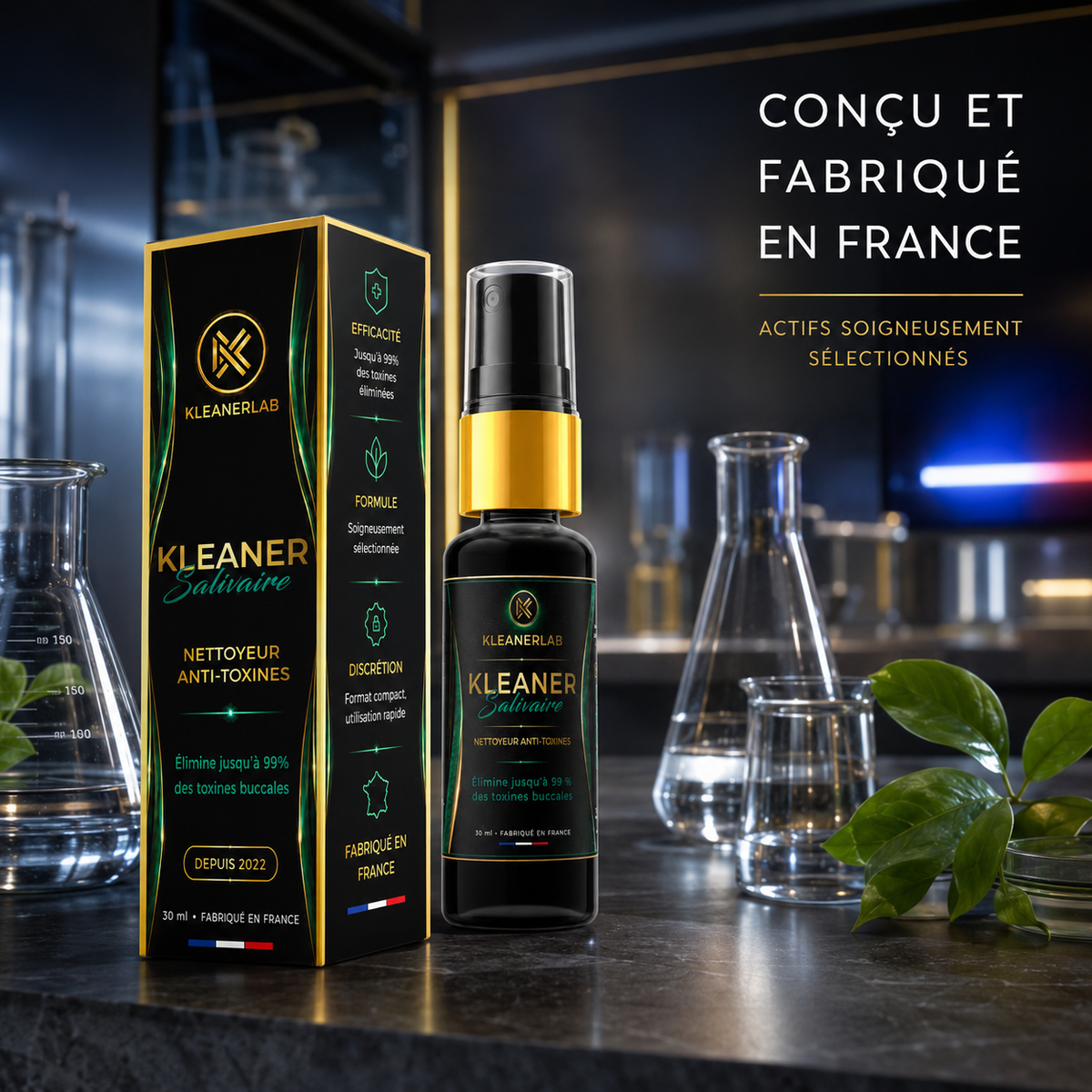 Spray Kleaner Anti THC Kleanerlab 30ml — Made in France