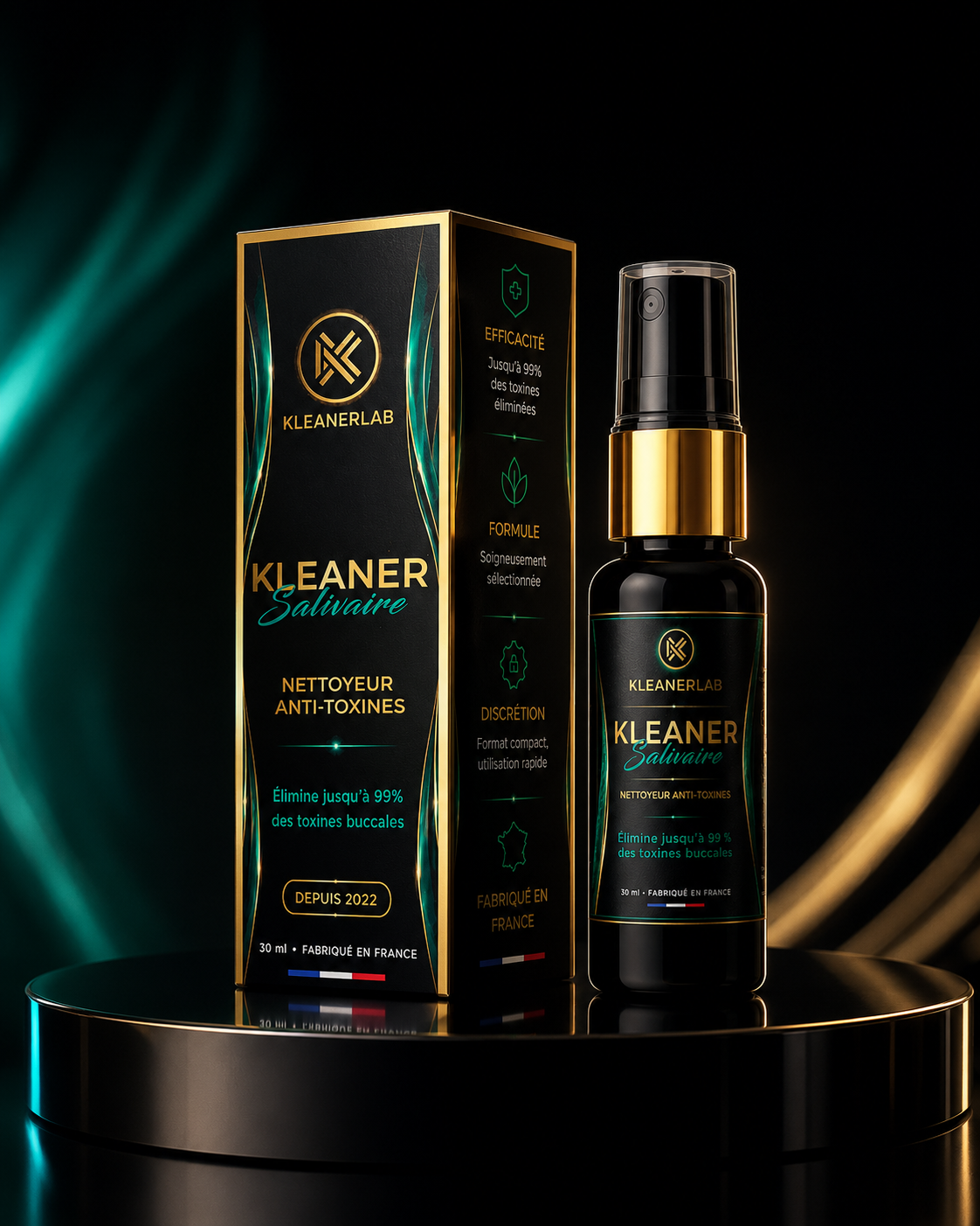 Spray Kleaner Anti-THC de KleanerLab, lot de 100, nettoyant efficace pour éliminer le THC des surfaces.