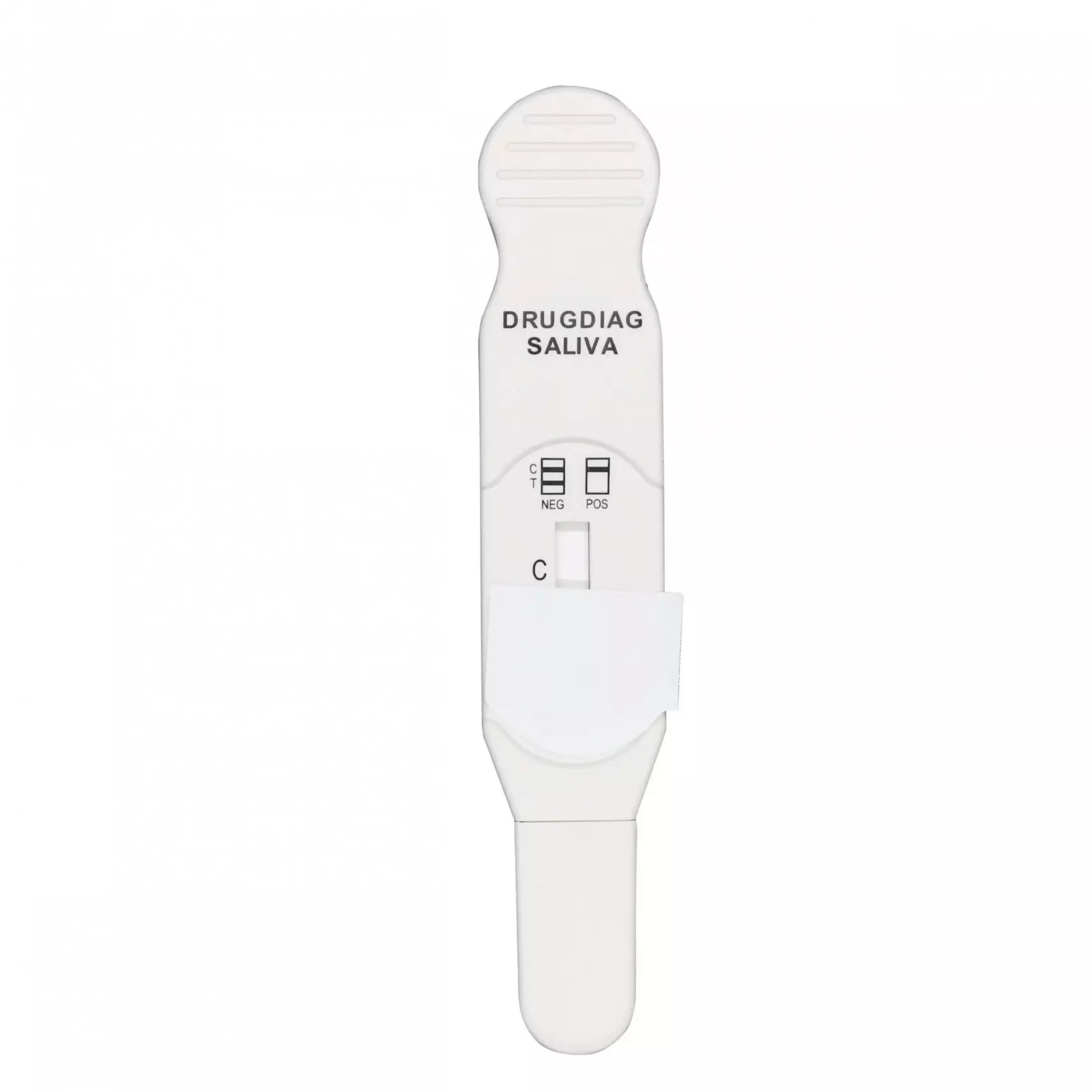 Test salivaire Kleanerlab pour THC (cannabis) 15 ng/ml, montrant le dispositif de test de drogue dans une main.